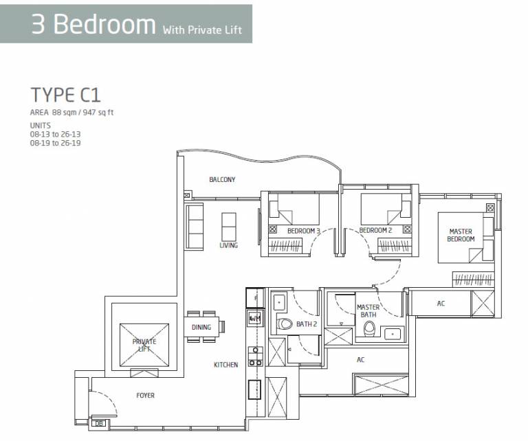 Queens Peak Layouts and Floor Plans at Queenstown MRT Station – Queens ...